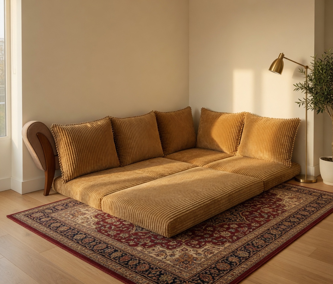 پشتی سنتی برای دکوراسیون گوشه خانه